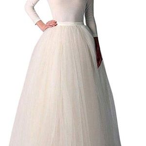 Floor Length Tulle Skirt